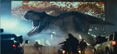  ?? UNIVERSAL PICTURES — AMBLIN ENTERTAINM­ENT ?? A scene from “Jurassic World Dominion.”