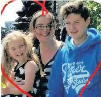  ??  ?? ●●Drowning victim Paul Lawson pictured with little sister Charlotte and mum Natalie.