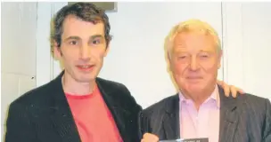  ??  ?? Mark Dabbs (left) meeting the former leader of the Liberal Democrats Paddy Ashdown