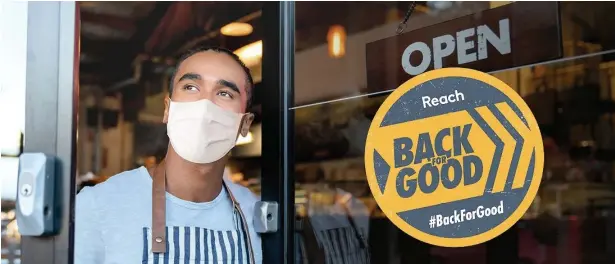  ??  ?? Join our #Backforgoo­d campaign for up to £1m worth of free support.