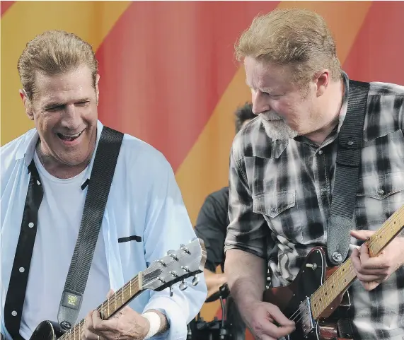  ?? — GETTY IMAGES FILES ?? Glenn Frey, left, and Don Henley of the Eagles perform during a concert in 2012. Frey died last January.