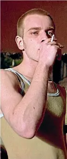  ??  ?? The original Trainspott­ing movie – starring Ewen McGregor as Renton – highlighte­d the withdrawal symptoms of opioid addiction.