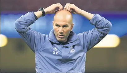  ?? Picture: Getty Images ?? HEAD-SCRATCHING TIME. Real Madrid’s poor start to their La Liga campaign is giving manager Zinedine Zidane a few headaches.