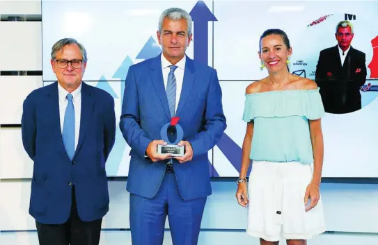  ?? ?? José Battat, de Trend Micro Iberia, recogió el premio en la sede de LA RAZÓN