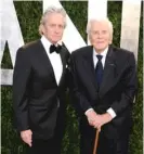 ?? GETTY IMAGES ?? Michael and Kirk Douglas in 2012.