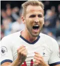  ??  ?? At double: Harry Kane hails his decisive impact for Spurs