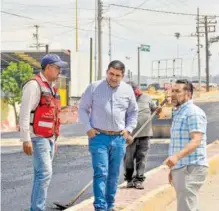  ?? SOFY RAMÍREZ ?? Constata el alcalde Homero Martínez avances