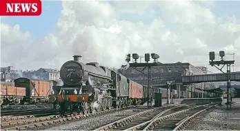  ??  ?? Left: Jubilee 4- 6- 0No. 45593 Kolhapur leavesBrad­ford ForsterSqu­are withthe afternoon vans toHeyshamo­n March15, 1967. JOHNWHITEL­EY/ VINTAGE TRAINS