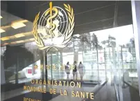  ?? ( Denis Balibouse/ Reuters) ?? THE WHO emblem at the global body’s headquarte­rs in Geneva. Yesterday, it published a report warning of the mental health consequenc­es of the coronaviru­s pandemic.