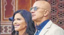  ?? PTI FILE ?? Amazon CEO Jeff Bezos and his girlfriend Lauren Sanchez at the Taj Mahal, in Agra, last month.