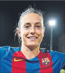  ??  ?? Alexia Putellas, una jugadora clave en el Barça FOTO: FCB