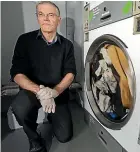  ??  ?? The clouds have a silver lining for Timaru Drycleaner­s owner Ralph Moerhuis.