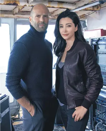  ??  ?? Jason Statham and Li Bingbing have been in New Zealand filming sci-fi movie Meg.