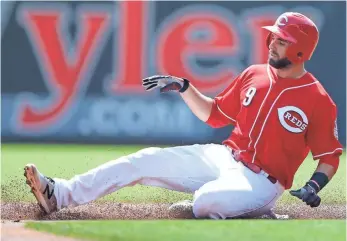  ?? KAREEM ELGAZZAR, USA TODAY SPORTS ?? The Reds’ Jose Peraza is batting .321 and has made at least seven starts at four positions.