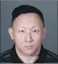  ?? L.A. County Sheriff’s Department ?? WHEN he was arrested, Daniel Sohn was wearing a shirt with LAPD logos.