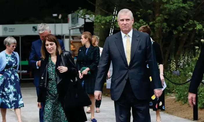  ??  ?? The Duke of York with Amanda Thirsk. Reports suggest Thirsk will take up a role as the chief executive of Pitch@Palace, where she has already served as a director since 2014. Photograph: Yui Mok/PA