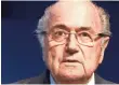  ?? RUBEN SPRICH, REUTERS ?? Sepp Blatter is stepping down.