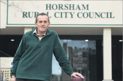  ??  ?? LONG-SERVING: Maurice Rudolph retired from Horsham Rural City Council last week, after a career spanning 41 years. Picture: PAUL CARRACHER