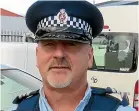 ??  ?? Sergeant Ian Osland says nonessenti­al people are entering Wairarapa from both ends.