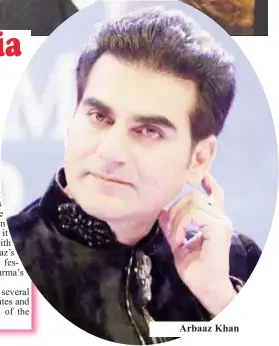  ??  ?? Arbaaz Khan