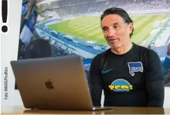  ??  ?? Laptop-Trainer? Bruno Labbadia feiert heute sein Hertha-Debüt.