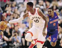  ?? FRANK GUNN/THE CANADIAN PRESS ?? Point guard Delon Wright should play a key role for the Toronto Raptors off the bench in the season to come, along with several other young players in the second unit.