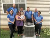  ?? SUBMITTED PHOTO ?? The Magliano family of Pottstown recently won Platinum Plumbing and Heating’s competitio­n for a newly installed air conditione­r.