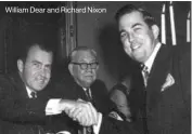  ??  ?? William Dear and Richard Nixon