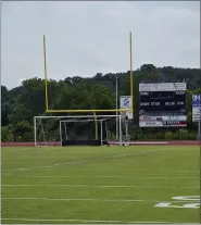  ?? PETE BANNAN — MEDIANEWS GROUP ?? The football stadium at West Chester Rustin is scheduled to see its first action on Sept. 4, when the Golden Knights would host Unionville.