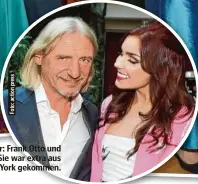  ?? ?? Wieder ein Paar: Frank Otto und seine Nathalie. Sie war extra aus New York gekommen.