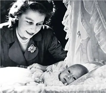  ??  ?? Labour day: clockwise from left, the births of Prince Charles, Queen Elizabeth, Edward VII, Prince William and Princess Charlotte