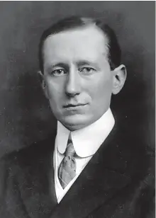  ?? ?? Marconi in later life. When he first arrived in Britain to demonstrat­e his ideas he was just 21 and his mum came with him