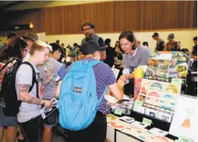  ?? Photos by Cindy Maram ?? Last year’s Zine Fest, at the County Fair Building in Golden Gate Park, was the 13th annual edition of the event for writers and artists.