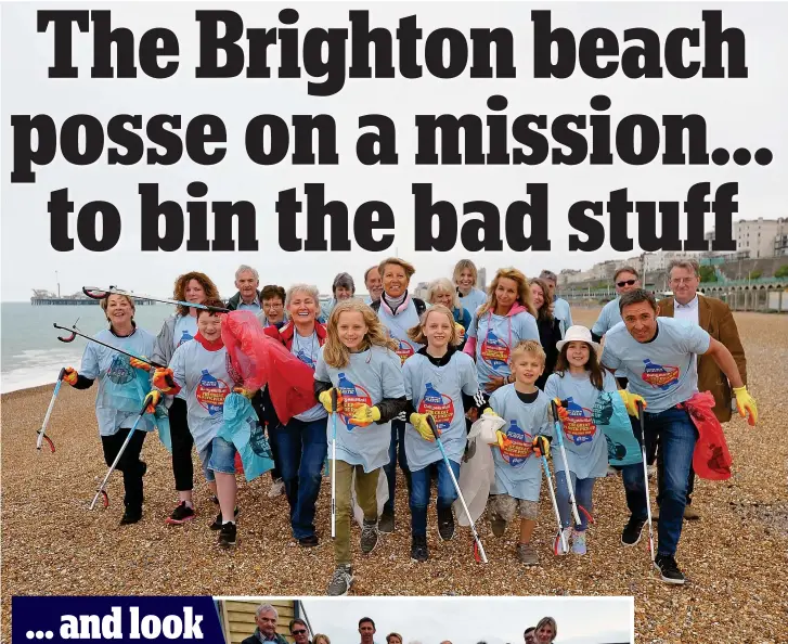  ??  ?? Rich pickings: Robert Hardman joins the Brighton volunteers