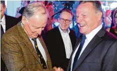  ?? Foto: Julian Strate, dpa ?? Spekulatio­n über Kampfkandi­datur: Fraktionsc­hef Alexander Gauland (links) und der Berliner Landeschef Georg Pazderski.