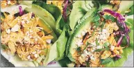  ?? ?? Creamy avocado and tangy blue cheese temper the spicy buffalo chicken for a perfectly balanced wrap experience packed with banging flavour.