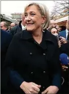  ??  ?? Marine Le Pen, à Nice, en 2017.