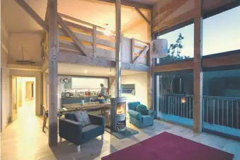  ??  ?? Timber frame: Carpenter Oak Architect: Helen Lucas Architects Location: Loch Ailort, West coast of Scotland Size: Approx 170m² (ground floor 105m², first floor 65m²)