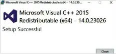  ??  ?? Figure 2: Visual C++ redistribu­tion installati­on step 2