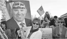  ?? TOM GRALISH/AP FILE ?? President Donald Trump and Congressio­nal Republican­s would like the courts to trash Obamacare, just not in time for U.S. voters to hold it against them in November.