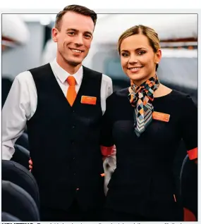  ?? ?? UPLIFTING: EasyJet is hoping to recruit and retain existing crew with the bonus