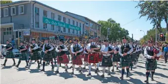  ?? Photo: Supplied ?? A highlight of the weekend, the street parade culminatin­g in a Massed Pipe & Drums march, is simply not to be missed. The parade starts at 09:30 in Main Street of Knysna – good viewing areas centre around the Long Street intersecti­on.