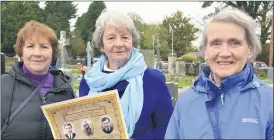  ?? (Pic: John Ahern) ?? L-r: Agnes Riordan, Una Crowe and Anne O’Donnell, who were at last Sunday’s John Mahony commemorat­ion in Duhill.