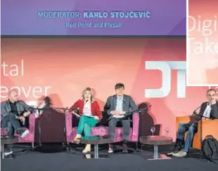  ??  ?? Davor Runje, Nina Išek Međugorac, Davor Bruketa i Nenad Bakić na panelu