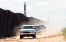  ??  ?? rePorta Seguridad interior esta área como de ‘alto flujo de cruces ilegales’