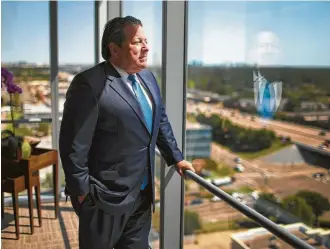  ?? Marie D. De Jesús / Houston Chronicle ?? Matt McCarroll, CEO of Houston’s Fieldwood Energy, knows the challenges of drilling in the Gulf of Mexico. “That doesn’t mean we can’t make as much money as the shale guys,” he says.