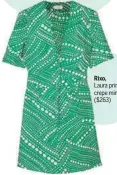  ??  ?? Rixo, Laura printed crepe minidress, ($263)