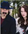  ??  ?? Tim Rozon and Melanie Scrofano in “Wynonna Earp”