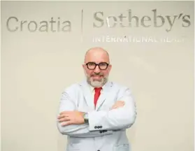  ?? ?? Marko Pažanin,
Managing Director of Sotheby's Croatia