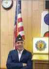  ?? COURTESY OF KEVIN DAVEY ?? Kevin Davey was recently installed as the Tehachapi American Legion Post 221 commander for 2020-21.